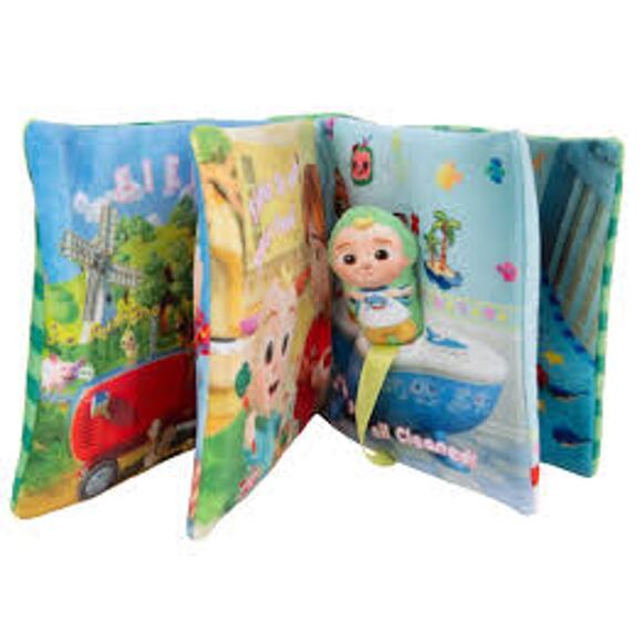 Cocomelon Nursery Rhyme Singing Time Plush Book, Featuring Tethered JJ Plush - Picture 1 of 3